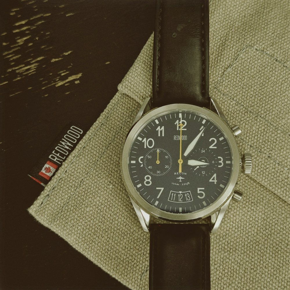 Classic Leather Strap Watch